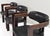 Pamplona Chairs in Black Leather by Augusto Savini, Italy, 1965, Set of 3 For Sale - Image 6 of 18
