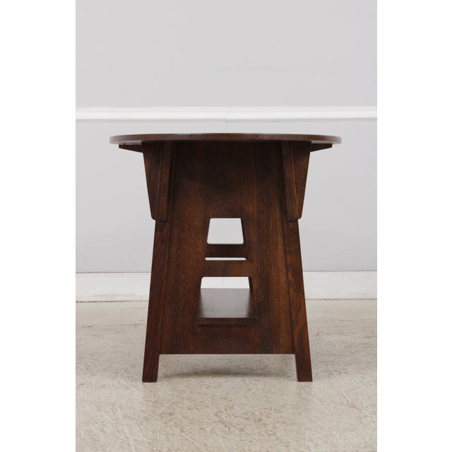 Stickley Stickley Mission Oak Oval Table For Sale - Image 4 of 15
