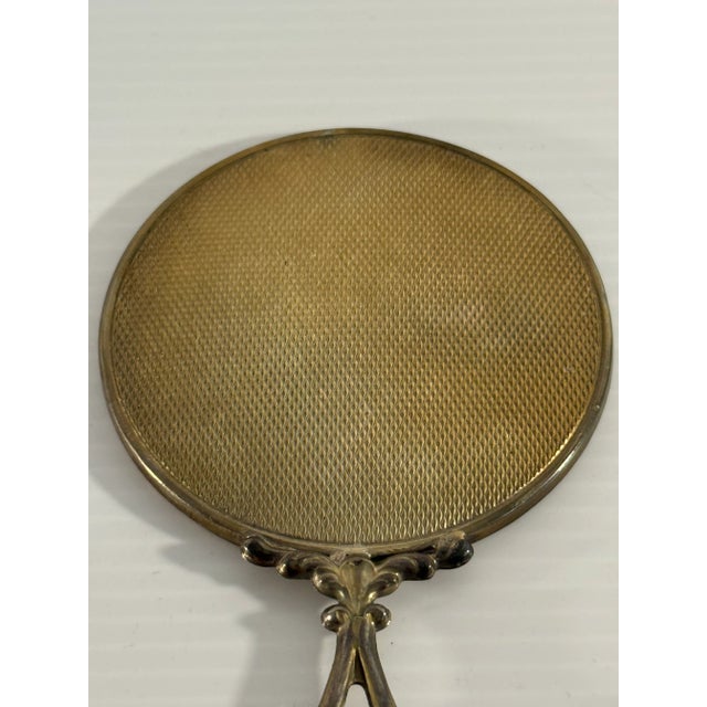 Antique European 800 Silver Hand Mirror With Ornate Rococo Handle For Sale - Image 4 of 12