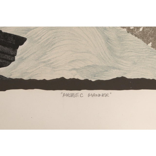 Michael Knigin, Majestic Manner, Screenprint For Sale - Image 4 of 5