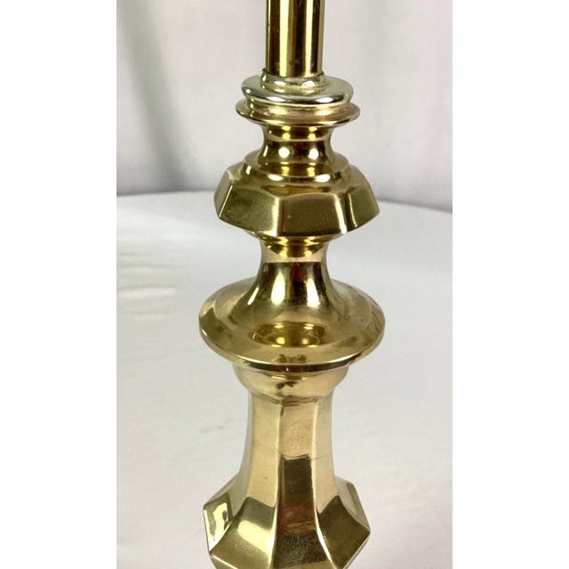 Metal 1960s Michael Berman Cast Brass Table Lamp For Sale - Image 7 of 8