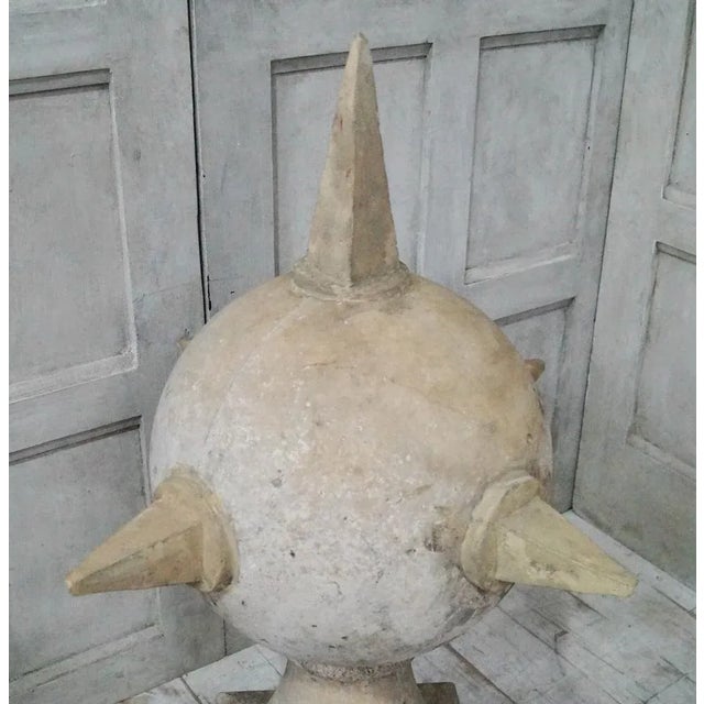 Vintage Stone Pier Caps, Set of 2 For Sale - Image 6 of 12