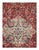 Mahal design rug. Handmade and hand-knotted in fine lambswool on a cotton foundation. Vegetable dyed hand-spun wool rug....