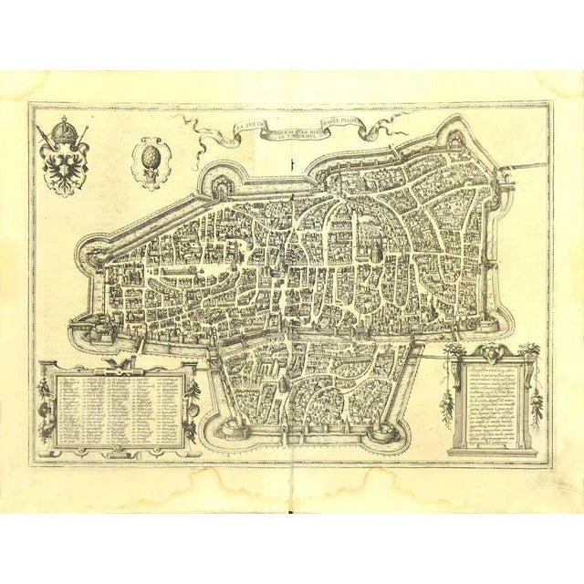 Franz Hogenberg - Map of Augsburg - Etching - Late 16th Century For Sale - Image 3 of 3
