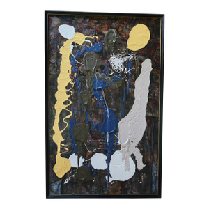 Vintage Mid Century Modern Abstract Painting