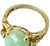 14k Gold Oval Jade Cocktail Ring Vintage Chinese For Sale In Tampa - Image 6 of 8