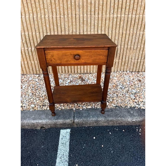 Antique 19th Century American Primitive Poplar Side Work Table For Sale In Washington DC - Image 6 of 15