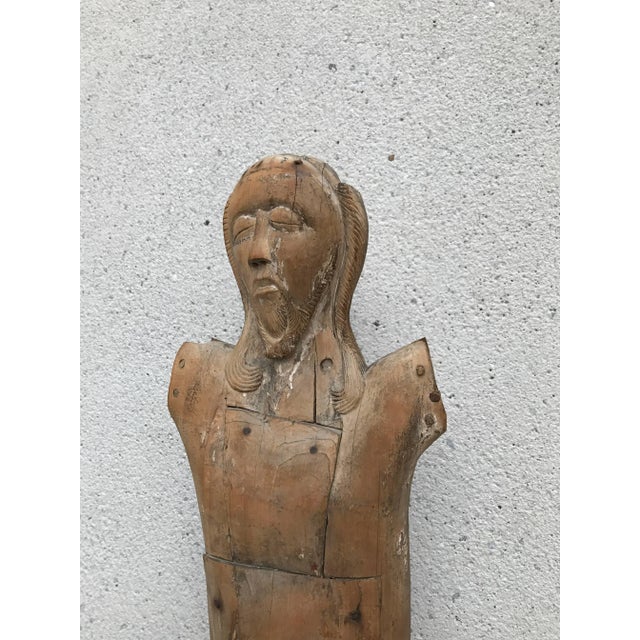 17th Century Spanish Baroque Chestnut Carving of Christ For Sale - Image 11 of 13