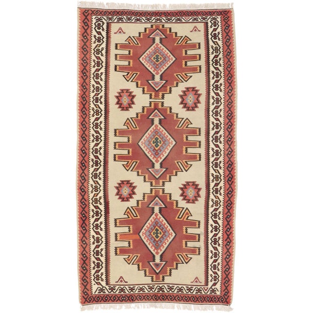 Vintage Turkish Kilim Rug - 05'05 X 09'10 For Sale - Image 9 of 9