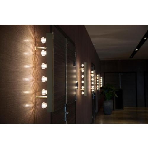 Not Yet Made - Made To Order Wall Line 50 Anodized Champagne Aluminum Wall Lamp by JSPR For Sale - Image 5 of 9