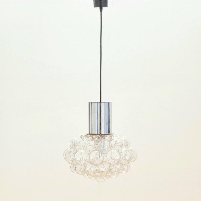 Mid-Century Modern Large Mid-Century Bubble Glass Pendant Light by Helena Tynell for Limburg, Germany, 1960s/1970s For Sale - Image 3 of 9
