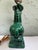 Metal Vintage Emerald Green Glazed Ceramic Donkey Table Lamp – Art Deco Style – 22” Tall For Sale - Image 7 of 11