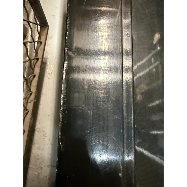 1950s Black Lacquered Coffee Table For Sale - Image 4 of 10