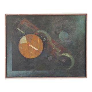 "Free-Flow", Constructivist Painting by Noah Grossman, 1945 For Sale