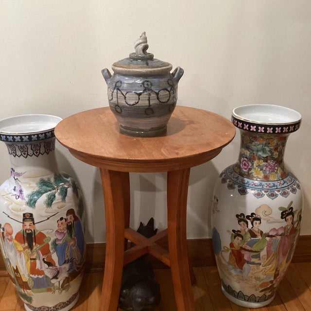 Vintage Studio Art Pottery Wheel-Thrown Glazed Casserole Dish/Tureen Signed by Artist For Sale - Image 10 of 12