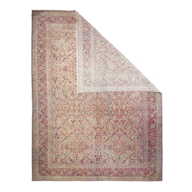 Late 18th Century Late 18th Century Antique Tabriz Rug 9'11'' x 13'6'' For Sale - Image 5 of 12