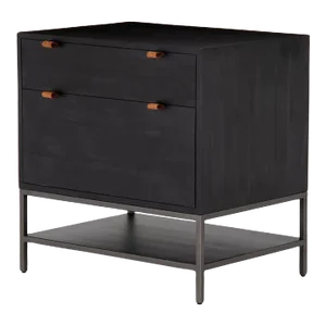 Four Hands Trey Modular Filing Cabinet, Black Wash