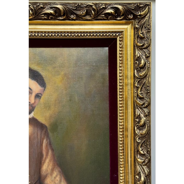 1960s 1969 Oil on Canvas Reproduction Giovanni Battista Moroni of Il Sarto 'The Tailor' - Framed For Sale - Image 5 of 17