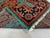 Turquoise Floral Geometric Tribal Wool Runner, 2'9" X 6'7" For Sale - Image 12 of 13