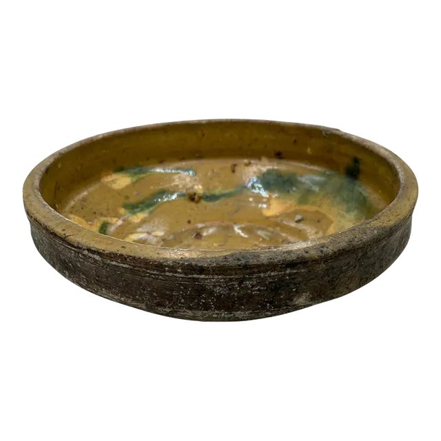 Antique Hungarian Folk Art Decorative Bowl For Sale