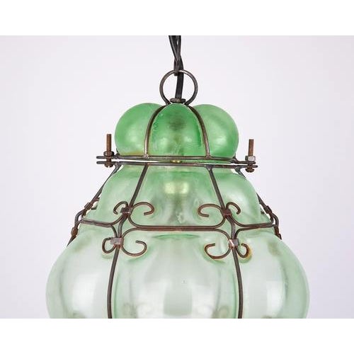 Venetian Murano Style Glass Pendant Light, 1960s For Sale - Image 4 of 8