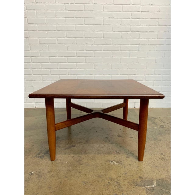 Handcrafted side table by California Woodworker John Nyquist. Made in the mid 20th century.