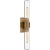 Modern Ian K. Fowler for Visual Comfort Signature Presidio Petite Double Sconce in Hand-Rubbed Antique Brass with Clear Glass For Sale - Image 3 of 3