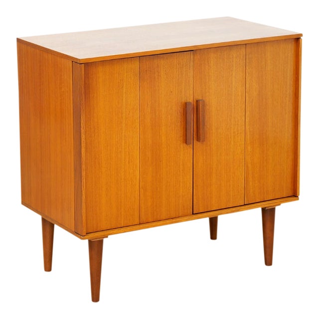 1960s Mid Century Record Storage Cabinet For Sale