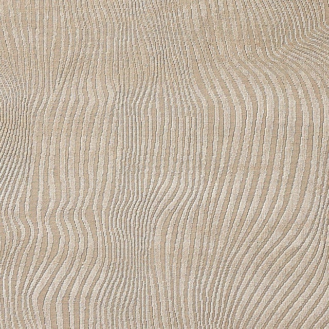 Schumacher Gunta Cut Velvet Fabric in Mushroom For Sale