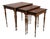 Mid-Century Modern Italian Wooden Nesting Coffee Tables, 1940s, Set of 3 For Sale