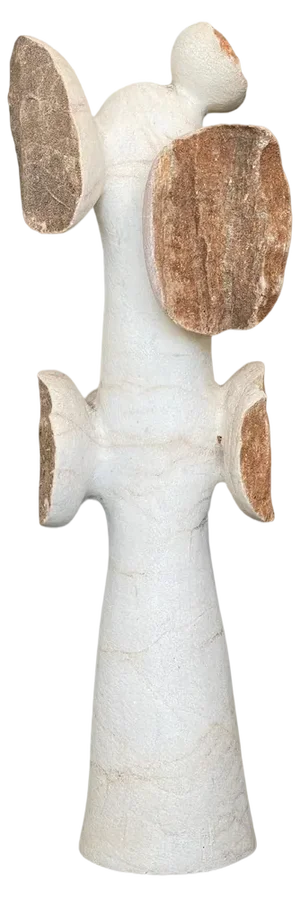 After Nature Hand Carved Marble Sculpture by Tom Von Kaenel