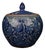Blue and White Plum Blossom Porcelain Ginger Jar, Chinoiserie Lidded Canister For Sale