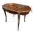 Italian Parquetry Inlaid Tray Table With Painted Figural Panel and Removable Glass Top Late 19th Century For Sale