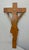 Big Vintage Hand Carved Wood Folk Art Religious Jesus Crucified Cross Sculpture For Sale - Image 15 of 15