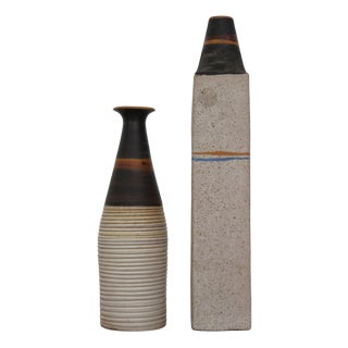 Ceramic Vases by Ivo Sassi, 1950s, Set of 2 For Sale