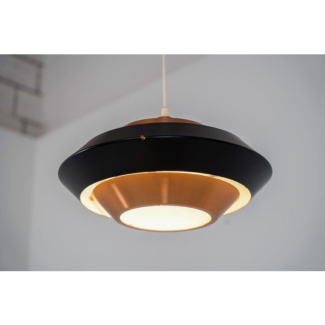 Copper & Black Pendant Light For Sale - Image 6 of 13