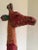 1960s 1960s Fabric Wrapped Giraffe Sculpture With Embroidered Embellishments For Sale - Image 5 of 7