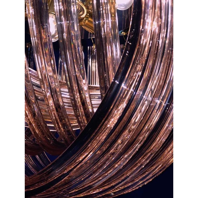 Pink Murano Curvati Ceiling Light or Flush Mount, 1990 For Sale - Image 12 of 18