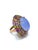 Bochic “Orient” Vintage Chalcedony & Multi-Gem Cocktail Ring in 18K Gold & Silver A striking and highly collectible...
