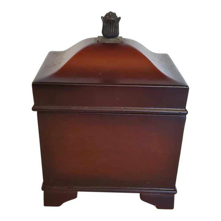 Late 20th Century Bombay etite Wooden Jewel Music Box Chairish