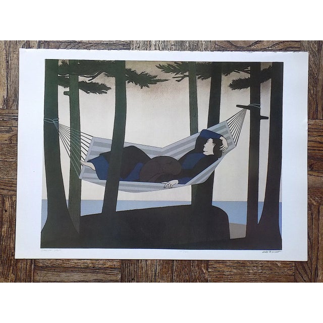 1970s Vintage Will Barnet 20th Century Poster Lithograph - "Summer Idyll" For Sale - Image 5 of 5