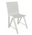 Minimalist White Enameled Metal Chair / Postmodern Geometric Accent Chair For Sale - Image 4 of 7