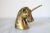 Vintage brass unicorn paper weight. No makers mark. Minor age wear. Patina.