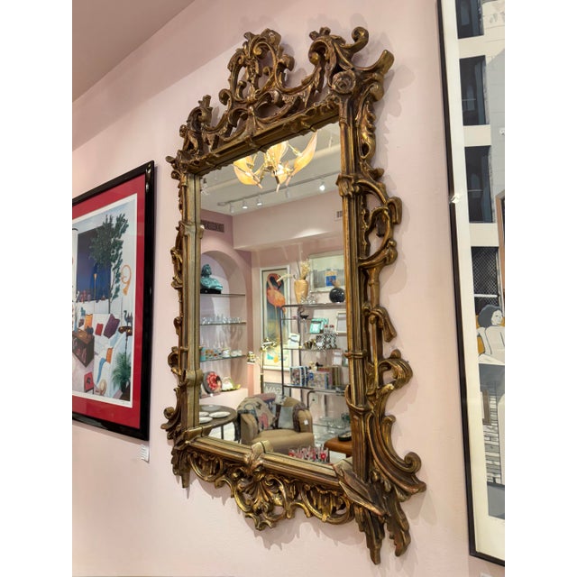 Vanguard Studios Vintage Large Rococo Giltwood Style Mirror by Vanguard Studios For Sale - Image 4 of 12