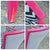 Sam Moore Hooker Furniture Fuschia Black & White “Nadia” Exposed Wood Bergere Lounge Chairs, a Pair For Sale - Image 11 of 12