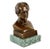 Bronze bust of Johann Wolfgang von Goethe, this figurative sculpture represents the German poet, writer and natural...