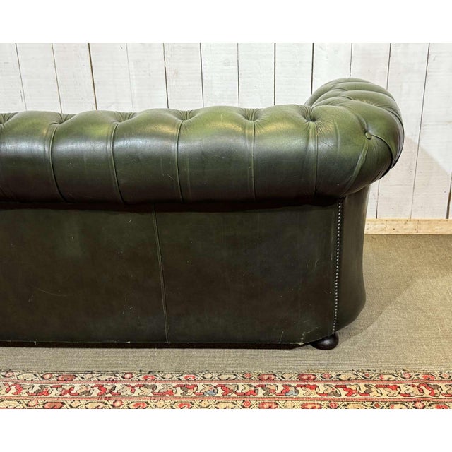 Chesterfield Leather 3-Seater Sofa, 1970s For Sale - Image 10 of 18