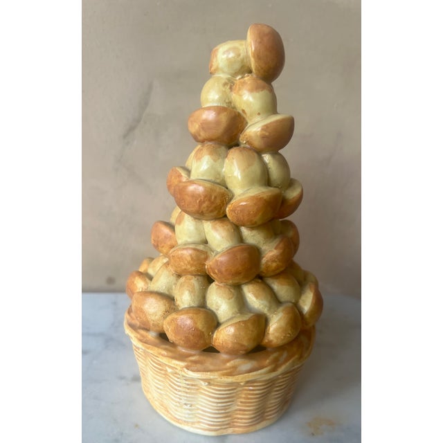 Italian Vintage Italian Ceramic Croquembouche For Sale - Image 3 of 9