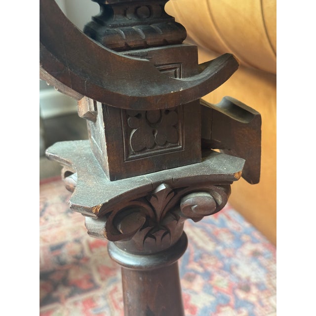 Antique Continental Wooden Medieval Noblewoman Figurehead- Architectural Salvage For Sale - Image 11 of 16