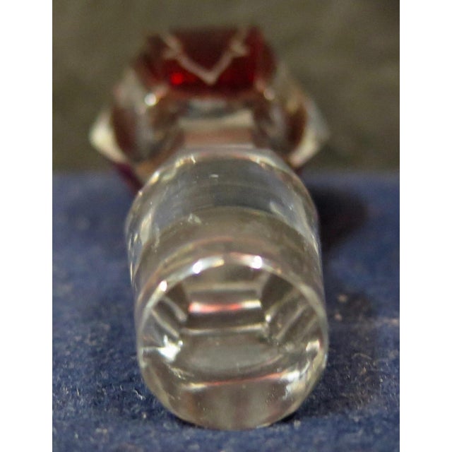 Folk Art Vintage Early 20th Century Bohemian Decanter For Sale - Image 3 of 11